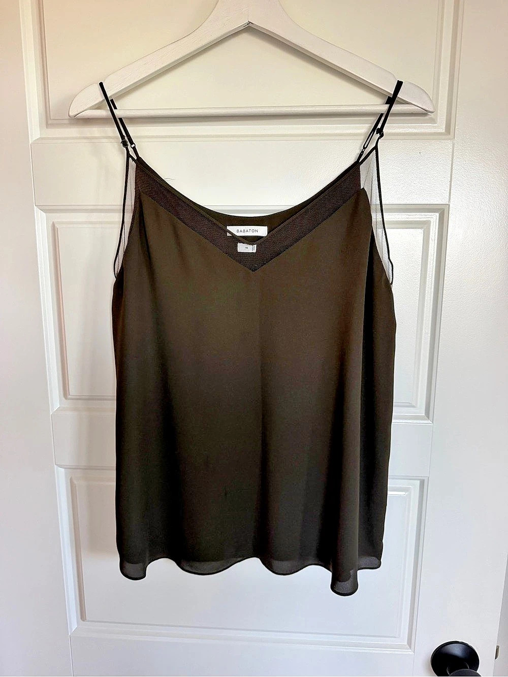 Aritzia Babaton Green Galen Camisole Size Medium Like New